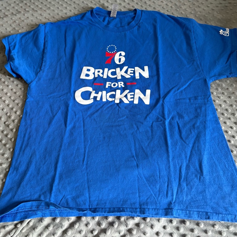 Blue Chick-Fil-A 76ers  T-Shirt
